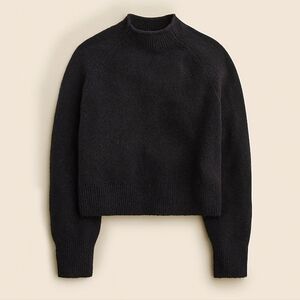 J. CREW Black Rollneck sweater in Supersoft yarn women's size large NWT